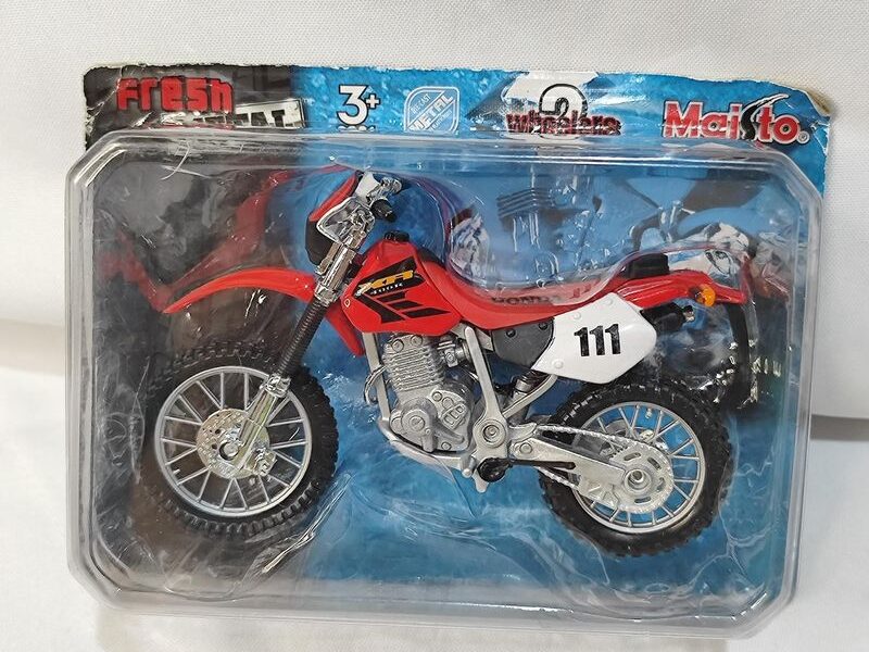 miniatura moto honda xr-400 r #111 1/18 maisto