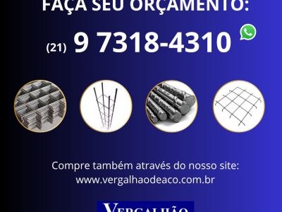 COLUNA PRONTA, VERGALHÃO, SAPATA E MALHA POP