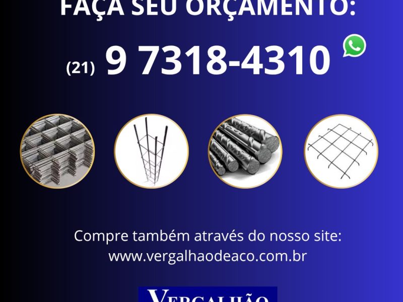 COLUNA PRONTA, VERGALHÃO, SAPATA E MALHA POP