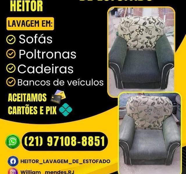 Higienizaçao de estofados