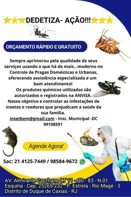 Controle de Pragas Urbanas e Domésticas
