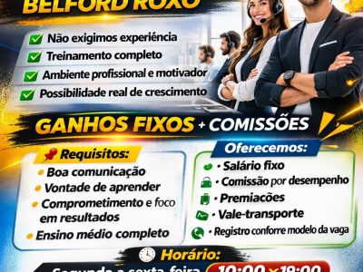💼 VAGA: OPERADOR(A) DE CALL CENTER 📍 Atuação no setor comercial
