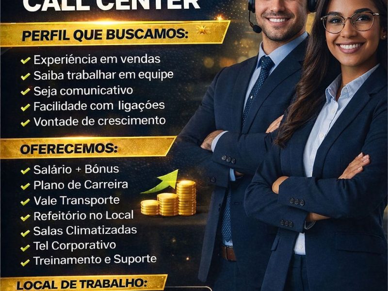 VAGA: OPERADOR(A) DE CALL CENTER