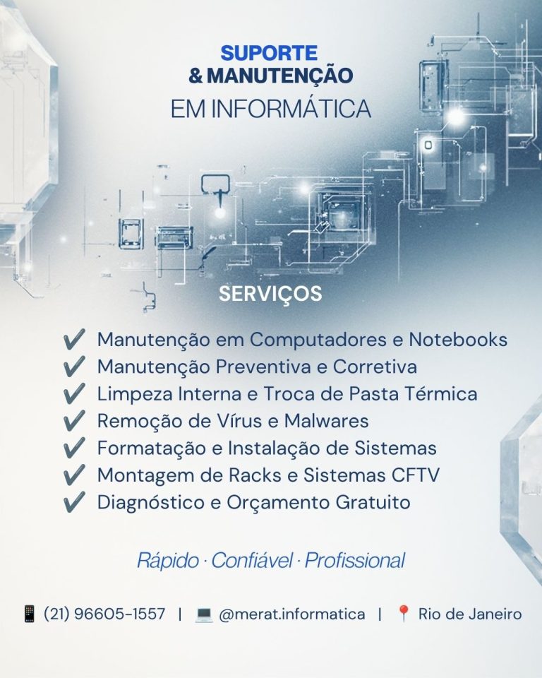 Manutenção de Computadores e Equipamentos de Rede