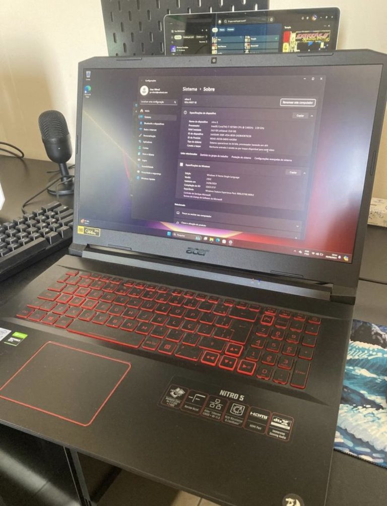 notebook acer nitro 5 – 24gb, gtx1650