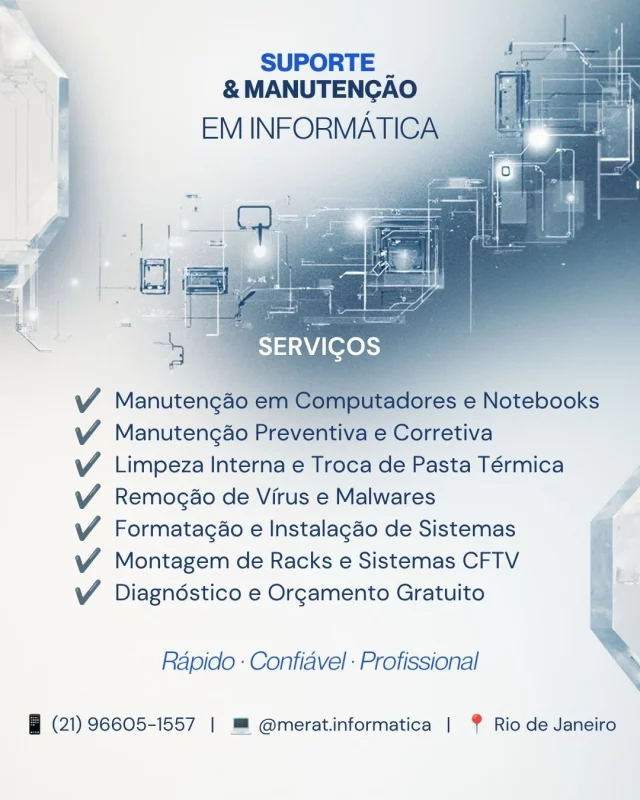 Manutenção de Computadores e Equipamentos de Rede